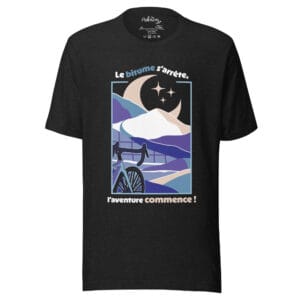 T-shirt "Le bitume s'arrête, l'aventure commence" Night