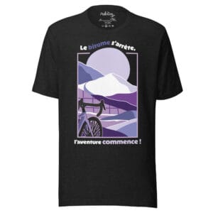 T-shirt "Le bitume s’arrête, l’aventure commence" Sun